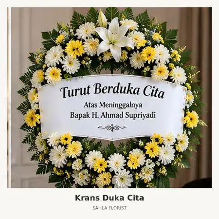 Krans Bunga Duka Pettarani