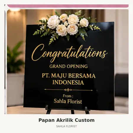 Papan Bunga Akrilik Pettarani